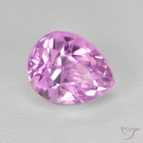 Kunzita Rosa Violeta Roxo Natural 4.52ct, Formato de pêra, VS