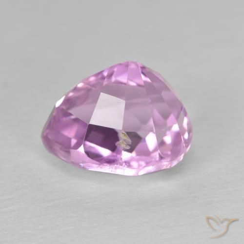Kunzita Rosa Violeta Roxo Natural 4.52ct, Formato de pêra, VS