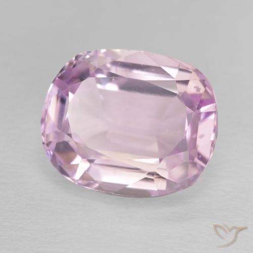 Kunzita Lilás claro Natural 6.96ct, Almofada, VVS-VS