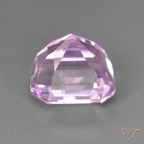 Kunzita Roxo Violeta Rosado Claro Natural 6.62ct, Corte Octógono / Esmeralda, VVS-VS