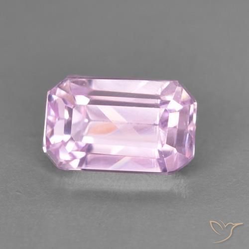Kunzita Luz roxa Natural 1.71ct, Corte Octógono / Esmeralda, VVS