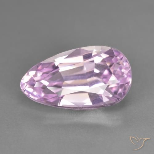 7.85ct Natural Roxo Claro Rosa Kunzita, Formato de pêra, VVS