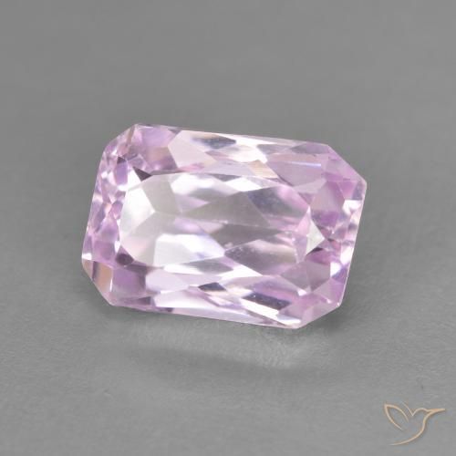 Kunzita Rosa Violeta Roxo Natural 3.00ct, Corte Octógono / Esmeralda, VVS