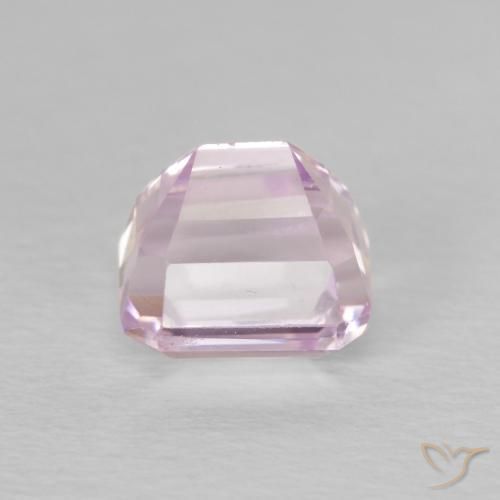 Kunzita Roxo Claro Rosa Natural 2.01ct, Corte Octógono / Esmeralda, VS