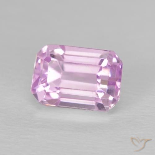 Kunzita Tom Rosa Cereja Natural 3.03ct, Corte Octógono / Esmeralda, VVS-VS