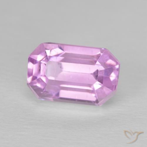 Kunzita rosa médio Natural 4.96ct, Corte Octógono / Esmeralda, VS