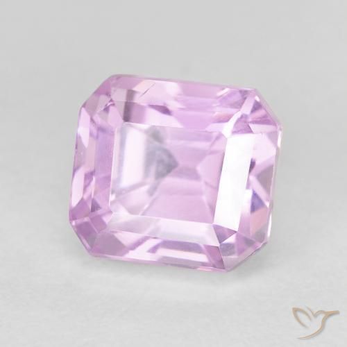 Kunzita Luz roxa Natural 3.97ct, Corte Octógono / Esmeralda, VVS-VS