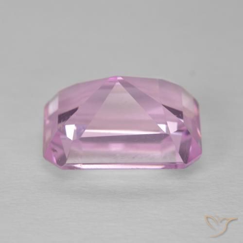 Kunzita Rosa bem claro Natural 6.27ct, Corte Octógono / Esmeralda, VS