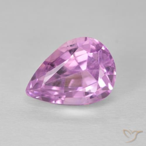 5.93ct Natural Roxo Real Rosa Kunzita, Formato de pêra, VS