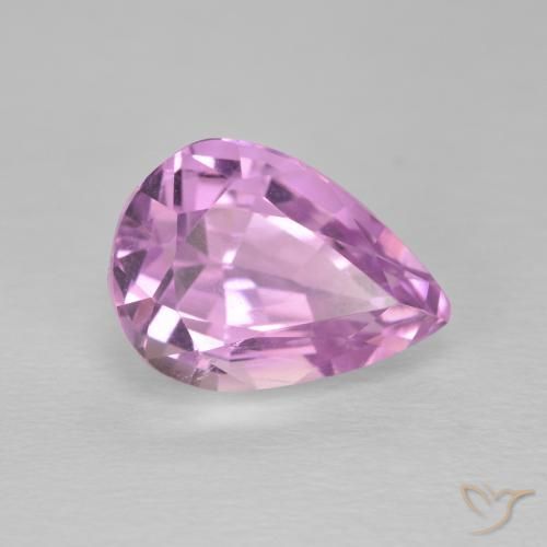 Kunzita Roxo Real Rosa Natural 5.93ct, Formato de pêra, VS