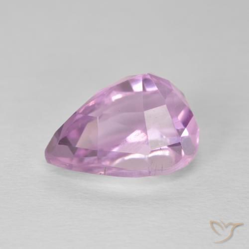 Kunzita Roxo Real Rosa Natural 5.93ct, Formato de pêra, VS