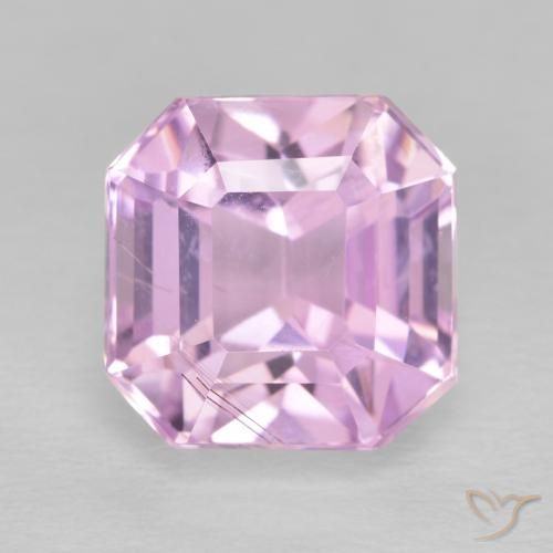 6.17ct Natural Roxo Real Rosa Kunzita, Corte Esmeralda, VS