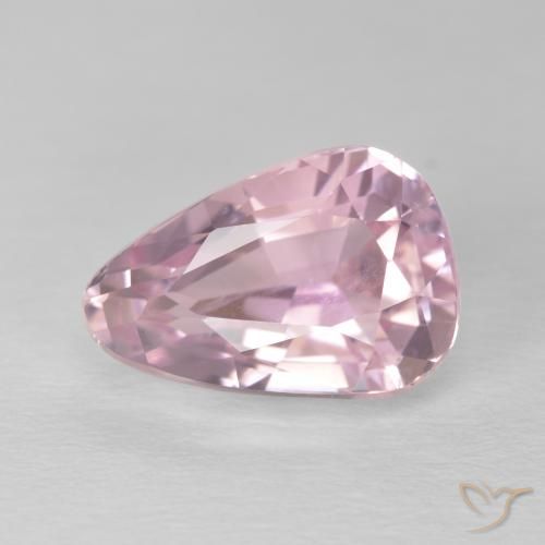 5.57ct Natural Rosa Chiclete Claro Kunzita, Formato de pêra, VVS