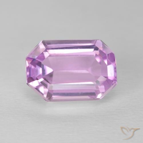 5.94ct Natural Rosa bem claro Kunzita, Corte Esmeralda, VVS