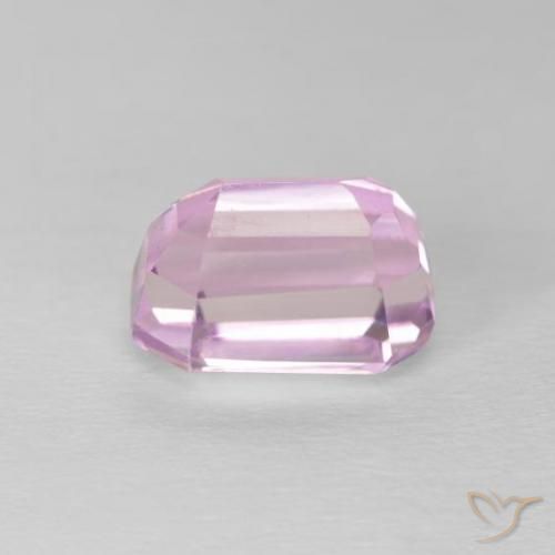 Kunzita Rosa bem claro Natural 5.94ct, Corte Octógono / Esmeralda, VVS