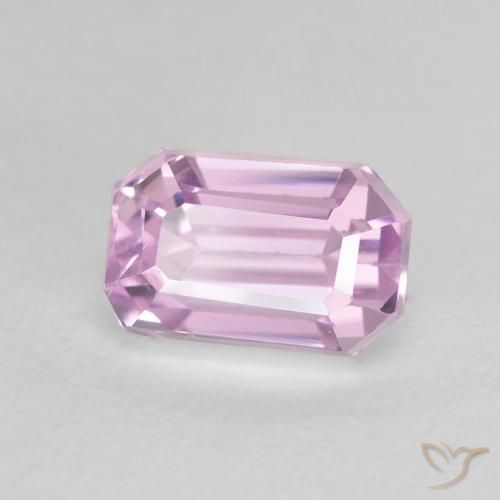 Kunzita Luz roxa Natural 2.41ct, Corte Octógono / Esmeralda, VS