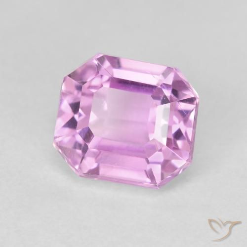 Kunzita Roxo Rosa Natural 2.99ct, Corte Octógono / Esmeralda, VS