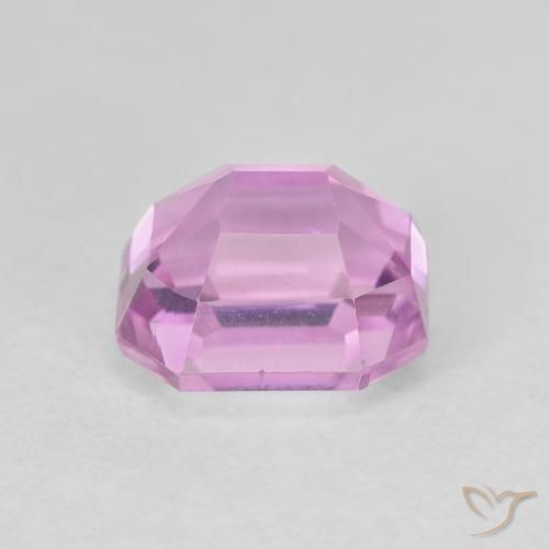 Kunzita Roxo Rosa Natural 2.99ct, Corte Octógono / Esmeralda, VS
