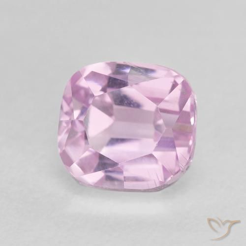 Kunzita Roxo Violeta Rosado Claro Natural 2.42ct, Almofada, VS