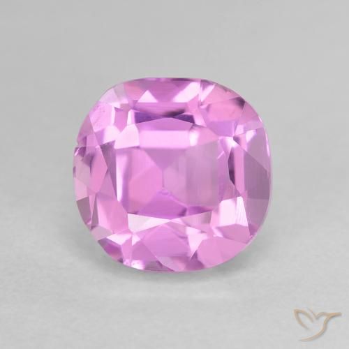 Kunzita Roxo Rosa Natural 3.24ct, Almofada, VS