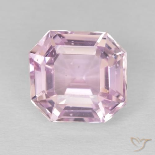 5.87ct Natural Luz rosa Kunzita, Corte Esmeralda, VS