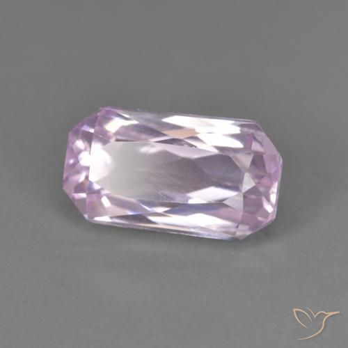 Kunzita Lilás claro Natural 3.25ct, Corte Octógono / Esmeralda, VVS