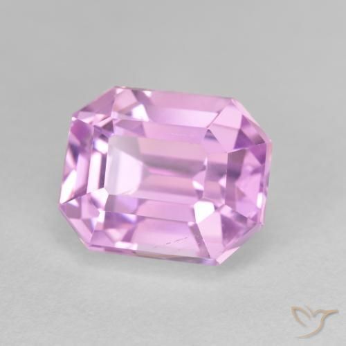 Kunzita Lilás claro Natural 6.32ct, Corte Esmeralda, VVS