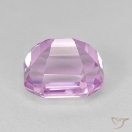 Kunzita Lilás claro Natural 6.32ct, Corte Esmeralda, VVS