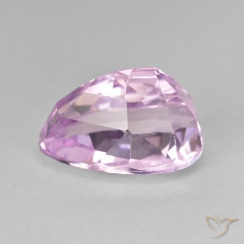 Kunzita Lilás Natural 13.66ct, Formato de pêra, VVS-VS