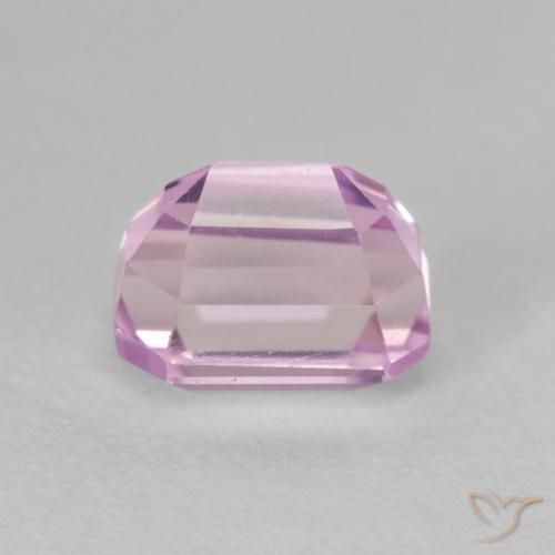 Kunzita Roxo Rosado Brilhante Natural 2.27ct, Corte Octógono / Esmeralda, VVS-VS