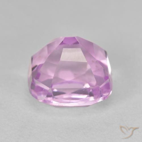 Kunzita roxo natural 5,59ct, almofada cortada, VVS