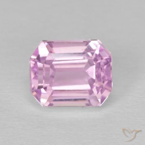 2.96ct Natural rosa médio Kunzita, Corte Esmeralda, VVS-VS