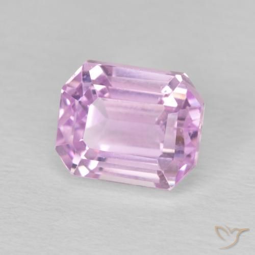 Kunzita rosa médio Natural 2.96ct, Corte Octógono / Esmeralda, VVS-VS