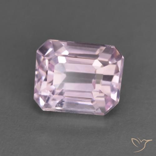 1.49ct Natural Roxo Royal Muito Claro Rosa Kunzita, Corte Esmeralda, VVS-VS