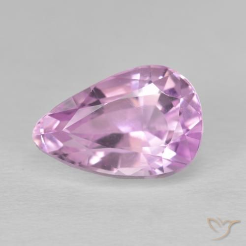 5.24ct Natural Roxo Real Rosa Kunzita, Formato de pêra, VVS-VS