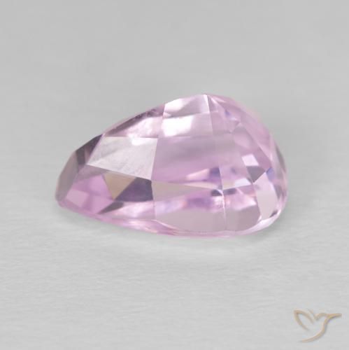 Kunzita Roxo Real Rosa Natural 5.24ct, Formato de pêra, VVS-VS