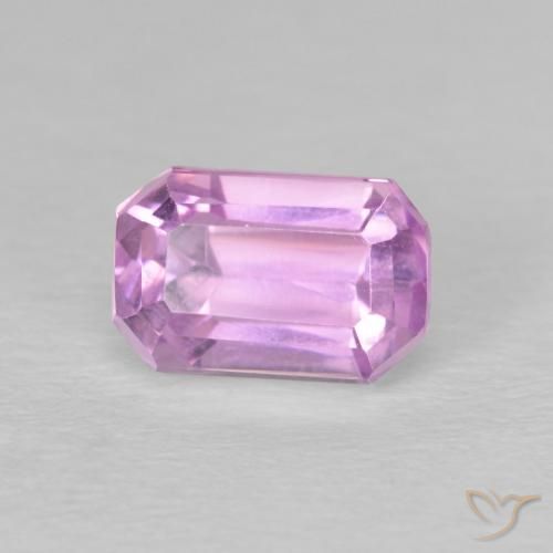 Kunzita Roxo Real Claro Rosa Natural 2.34ct, Corte Octógono / Esmeralda, VVS-VS