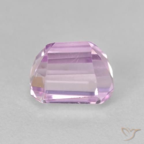 Kunzita Luz roxa Natural 2.69ct, Corte Octógono / Esmeralda, VVS-VS