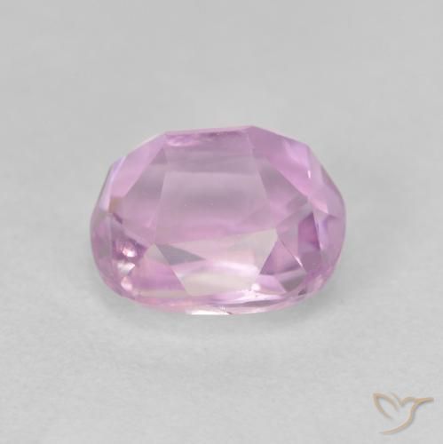 Kunzita Roxo Uva Muito Claro Natural 2.59ct, Almofada, VVS-VS