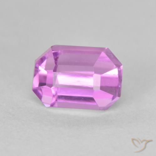 Kunzita Rosa Violeta Roxo Natural 1.91ct, Corte Octógono / Esmeralda, VVS-VS