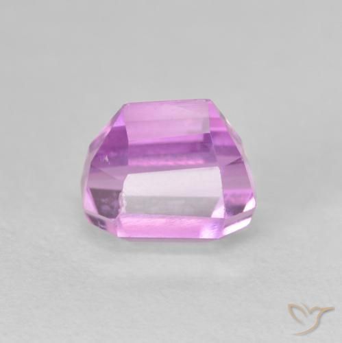 Kunzita Rosa Violeta Roxo Natural 1.91ct, Corte Octógono / Esmeralda, VVS-VS