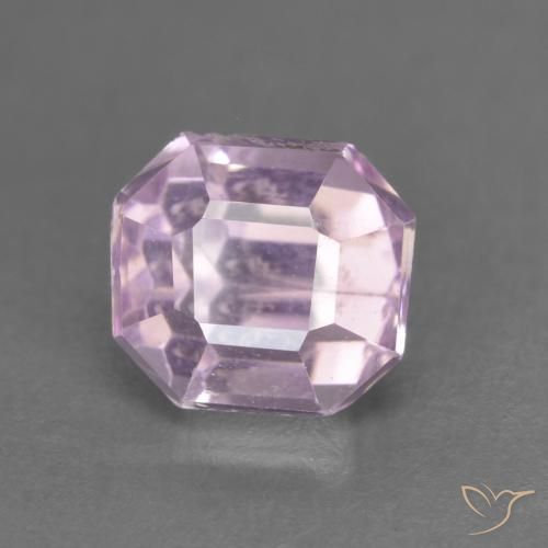 1.59ct Natural Rosa real muito claro Kunzita, Corte Esmeralda, VS-SI