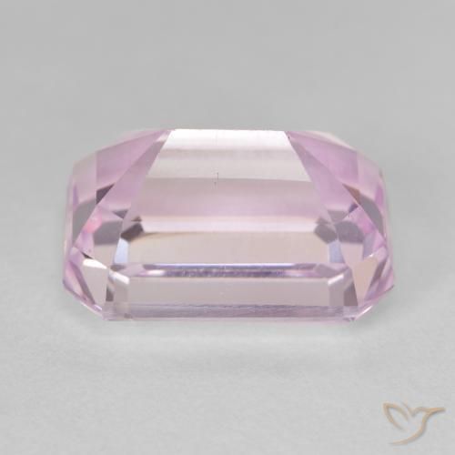 Kunzita rosa médio Natural 12.89ct, Corte Octógono / Esmeralda, VVS-VS