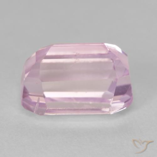 Kunzita rosa médio Natural 5.25ct, Corte Octógono / Esmeralda, VVS-VS