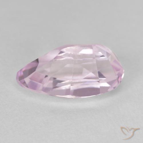 Kunzita Rosa bem claro Natural 3.26ct, Formato de pêra, VS