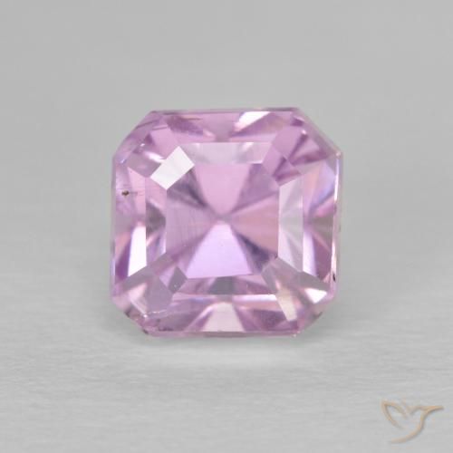 Kunzita rosa natural 2,26ct, corte esmeralda, VS-SI