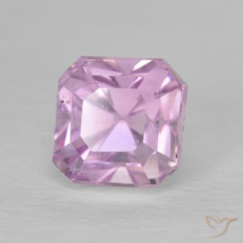 Kunzita rosa natural 2,26ct, corte esmeralda, VS-SI