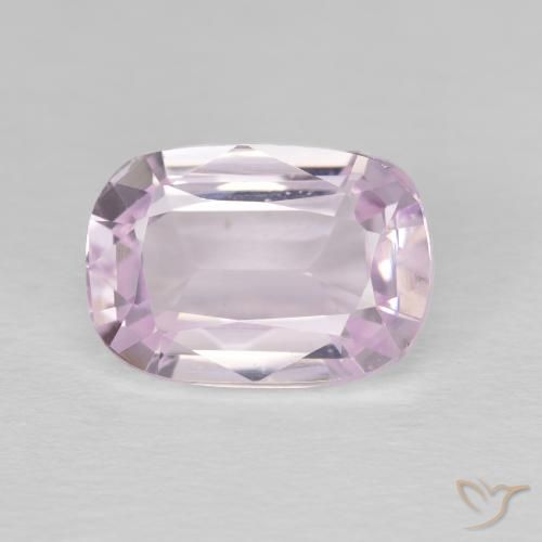 Kunzita Tom Rosa Muito Claro Natural 4.42ct, Almofada, VVS