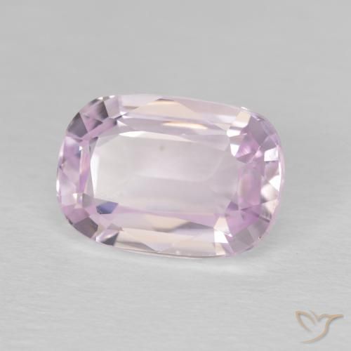 Kunzita Tom Rosa Muito Claro Natural 4.42ct, Almofada, VVS