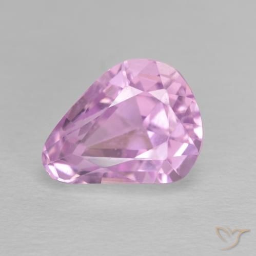 4.83ct Natural Roxo Real Rosa Kunzita, Formato de pêra, VVS